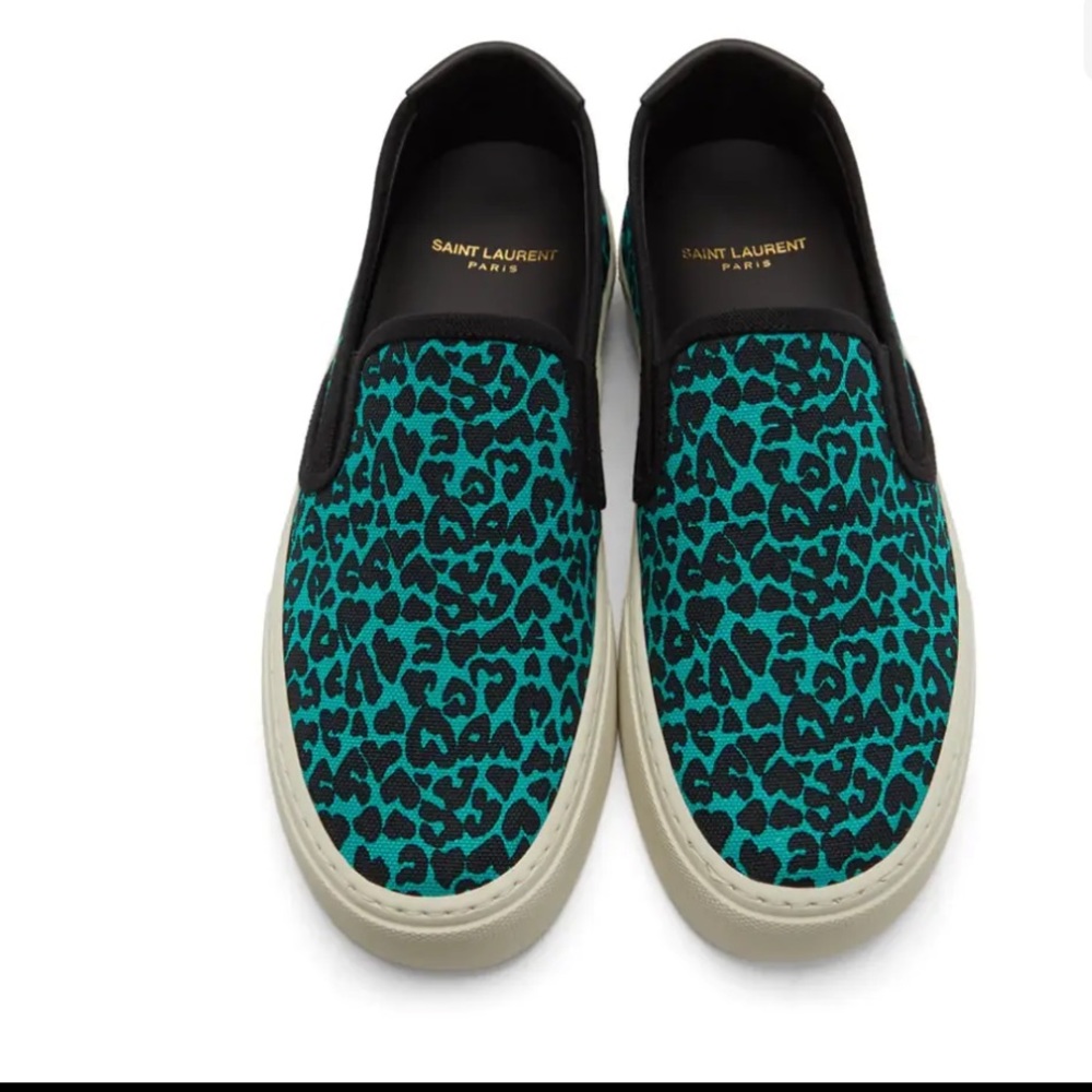Saint Laurent Unisex Leopard Slip On - Picture 1 of 11